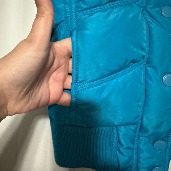 Aeropostale ocean blue quilted women’s sleeveless vest - Picture 2 of 8